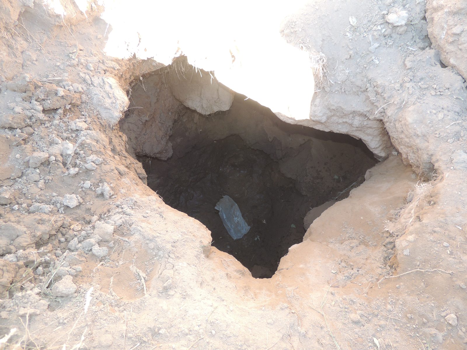 Avancement des travaux de maçonnerie du seuil