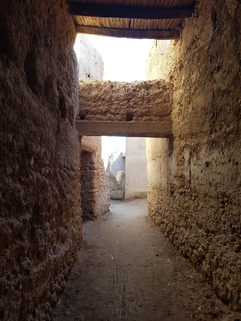 Architecture en terre du ksar de Tighremt